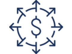 Icon symbolizing billing operations including usage monitoring and reporting.